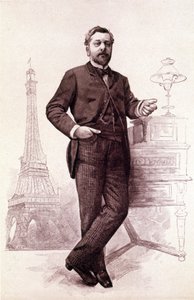 جوستاف إيفل ، مهندس فرنسي (1832 إلى 1923). بواسطة فنان غير معروف