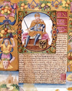 صورة مضيئة للإمبراطور تشارلز الخامس (1500 - 1558). تفاصيل "" تنفيذية "" بواسطة فنان غير معروف