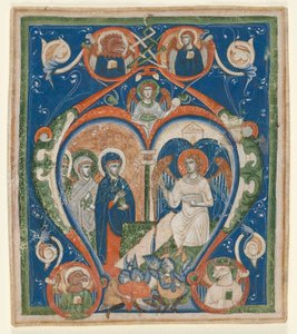 الأولي A [نزل ngelus Domini] من Antiphonary: The Three Marys at the Tomb بواسطة فنان غير معروف