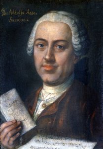 يوهان أدولف هاس ، الملحن الألماني 1699-1783 ، متحف سكالا في ميلانو بواسطة فنان غير معروف