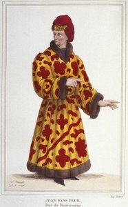 جون بلا خوف (1371-1419) دوق بورغندي. نقش 1830 بواسطة فنان غير معروف