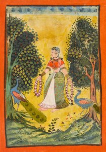 Kakubha Ragini ، ورقة من <em>Ragamala</em> بواسطة فنان غير معروف