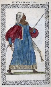 La Moorish - in “” Habits et effigies”” by Jean Sulperius بواسطة فنان غير معروف