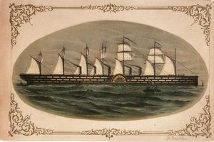 ليفياثان "الشرق العظيم"، حوالي عام 1860 (طباعة حجرية ملونة) بواسطة فنان غير معروف