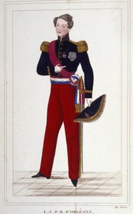 لويس تشارلز فيليب دورليان ، دوق نيمور. الأمير الفرنسي (1814 إلى 1896) ، ابن الملك لويس فيليب (لويس فيليب) الأول. نقش من عام 1850 بواسطة فنان غير معروف