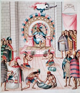 تقديم القرابين للملك (ألوان مائية ، 1770-1780) بواسطة فنان غير معروف