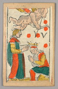 بطاقة لعب Minchiate (Tarot) بواسطة فنان غير معروف