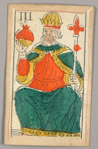 بطاقة لعب Minchiate (Tarot) بواسطة فنان غير معروف