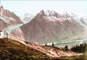 مونت بلانك حوالي عام 1890 بواسطة فنان غير معروف