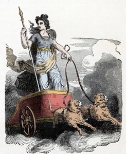 الميثولوجيا الإسكندنافية: Frigga - الأساطير الإسكندنافية: الإلهة Freyja في عربتها تسحبها القطط