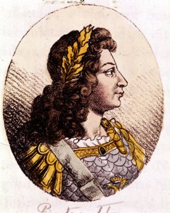 بطرس الثاني (1715 إلى 1730). إمبراطور روسيا (1727-1730). نقش من بداية القرن التاسع عشر بواسطة فنان غير معروف