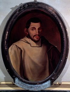Portrait of Adriano Banchieri (1568-1634) Italian composer, music theorist, organist and poet Anonymous painting. 17th century Bologna Conservatorio G. Rossini بواسطة فنان غير معروف