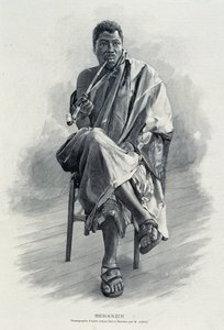 صورة شخصية لهانزين (1844-1900) ، ملك داهومي (بنين الحالية). بواسطة فنان غير معروف