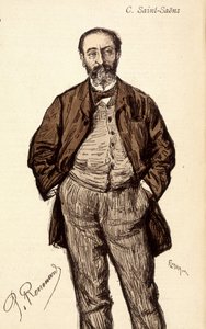 صورة لكاميل سانت ساينز (سانت ساينز) (1835-1921) ، ملحن فرنسي. بواسطة فنان غير معروف