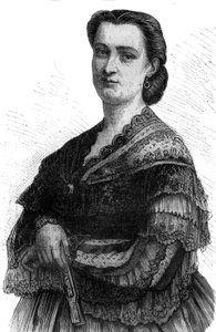 صورة لكارلوتا باتي (1835-1889) شقيقة مغنية غنائية لأديلينا باتي. بواسطة فنان غير معروف