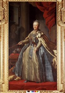 صورة لكاثرين الثانية (1729-1796) ، إمبراطور روسيا ، محفوظة في قصر دروتنينغهولم في ستوكهولم. بواسطة فنان غير معروف
