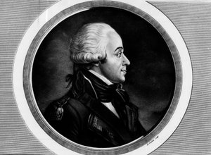 Portrait of Charles Francois Dumouriez (1739-1823), Minister of Foreign Affairs. Engraving in “” Complete collection of historical paintings of the French revolution, in three volumes.””” 1804. بواسطة فنان غير معروف