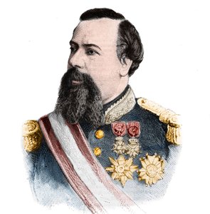 صورة تشارلز الثالث غريمالدي (1818-1889) ، أمير موناكو (1856-1889). في "العالم المصور" بتاريخ 21 سبتمبر 1889. بواسطة فنان غير معروف