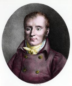 صورة للطبيب الفرنسي فرانسوا كزافييه بيشات (1771 - 1802). نقش القرن الثامن عشر. مجموعة خاصة. بواسطة فنان غير معروف