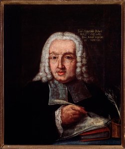 Portrait of Giuseppe Giacomo Saratelli (1714-1762) italian composer and organist Anonymous painting. 18th century. Bologna, civico Museo Museo بواسطة فنان غير معروف