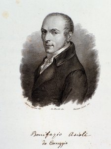 Portrait of Italian composer Bonifazio Asioli (Engraving. 19th century) بواسطة فنان غير معروف