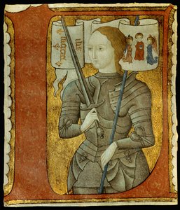 Portrait of Joan of Arc (1412-1431). Miniature from “Poesies” by Charles d
