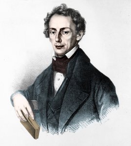صورة يوهان كريستيان دوبلر (1803-1853). عالم فيزياء نمساوي. نقش القرن التاسع عشر. بواسطة فنان غير معروف