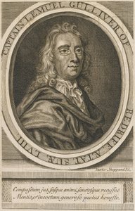 صورة لجوناثان سويفت (1667-1745) نقش 1726 مجموعة خاصة بواسطة فنان غير معروف