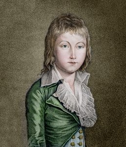 صورة لويس السابع عشر (1785-1795) دوفين فرنسا ليثوجراف بواسطة فنان غير معروف