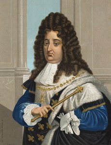 صورة لويس الرابع عشر (1638 - 1715) ، ملك فرنسا. بعد "" مشاهير الرجال والنساء "". برشلونة 1877. بواسطة فنان غير معروف