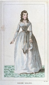 صورة مدام رولان السياسية الفرنسية (1754 - 1793). بواسطة فنان غير معروف