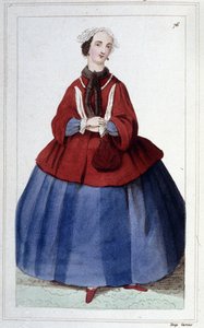 صورة لامرأة مارغريت دو لوسان ذات أحرف فرنسية (1682-1758). بواسطة فنان غير معروف