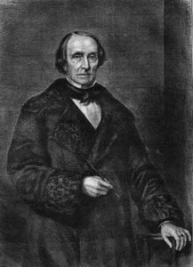صورة بيتر فون كورنيليوس ، الرسام الألماني 1783 حتى 1867). بواسطة فنان غير معروف