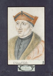 صورة لفيليب دي شابوت (1492-1543) ، أميرال فرنسا ، مجهول. أقلام رصاص ملونة على ورق ، مقاس: 28 × 19 ، 1530 ، متحف الإرميتاج ، سانت بطرسبرغ بواسطة فنان غير معروف