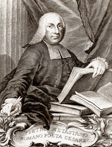 صورة لبيترو تراباسي ، تُدعى Pietro Metastasio (Metastase) (1698-1782) الشاعر الإيطالي وكاتب النصوص بواسطة فنان غير معروف