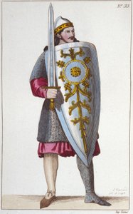 Portrait of the Paladin Roland, nephew of Charlemagne. بواسطة فنان غير معروف