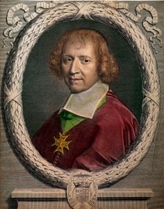 Portrait of the church man Francois de Harlay, abbe of Jumieges (1625-1695)” Engraving of the 17th century Paris, Musee Carnavalet بواسطة فنان غير معروف