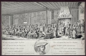 Ramponaux tavern This popular cabaret was founded by Jean Ramponaux (Ramponneau or Ramponeau بواسطة فنان غير معروف