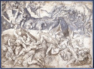 Reproved thrown into hell. anonnym بواسطة فنان غير معروف