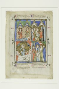 مشاهد من معجزات القديس بطرس، من الكتاب المقدس التاريخي أو العهد الجديد المصور بواسطة فنان غير معروف