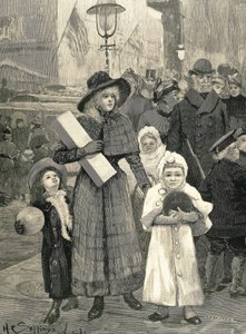 التسوق في نيويورك (1891). بواسطة فنان غير معروف
