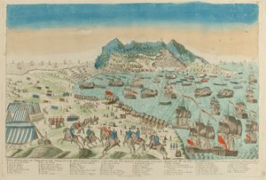 حصار جبل طارق ، 1782 بواسطة غير معروف