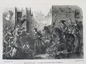 مشهد الرافعة - الأشخاص الذين طالبوا بحرية بروسل في عام 1648 بواسطة فنان غير معروف