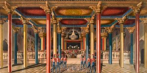 The Tanjore Durbar, near Madras in February 1840 (watercolor) بواسطة فنان غير معروف