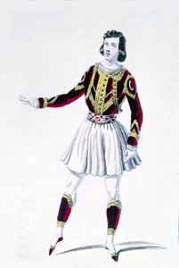 الراقص ومصمم الرقصات ماريوس بيتيبا (1818-1910) في "حقوق الرب" بواسطة فنان غير معروف