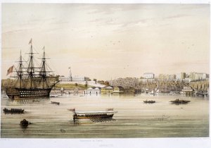 The port or Admiraut of Istanbul in the 19th century بواسطة فنان غير معروف