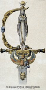 سيف الشرف المقدم للقائد مارشان - في Le Petit Journal بتاريخ 28/05/1899 بواسطة فنان غير معروف