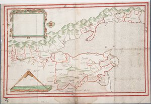 خليج ترالي، أيرلندا، أيرلندا، حوالي 1600 (ورق، كتان) بواسطة فنان غير معروف
