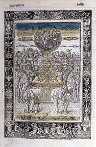 انتصار شهرة فرانشيسكو بتراركا (بتراركا). مصغرة sd. ببل. تريفولزيانا ، ميلان. بواسطة فنان غير معروف