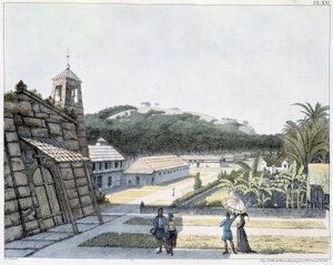 View of the city of Agana, archipelago of the Mariana Islands بواسطة فنان غير معروف
